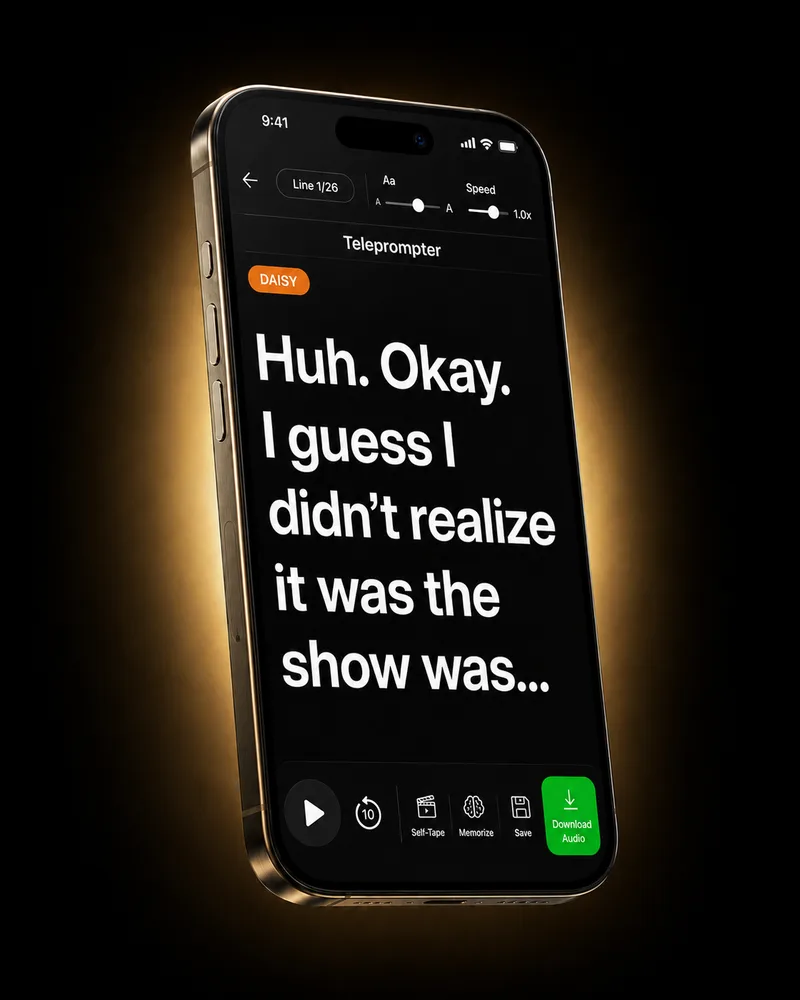 Teleprompter on iPhone